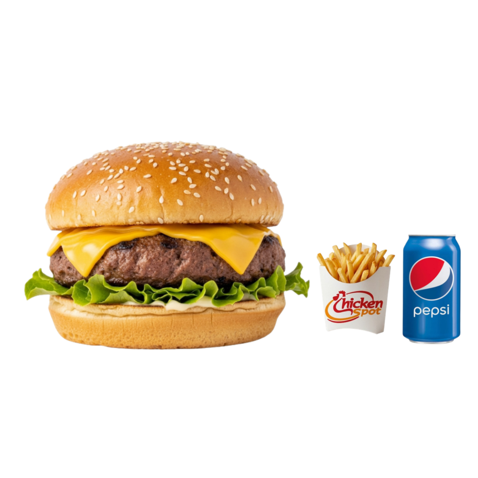 Kids Cheese Burger Meal